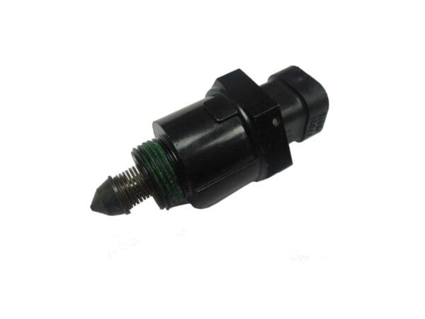 A black and green plastic plug with a bit
