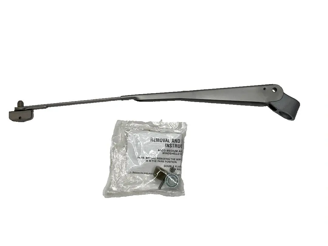 A picture of the front windshield wiper arm.
