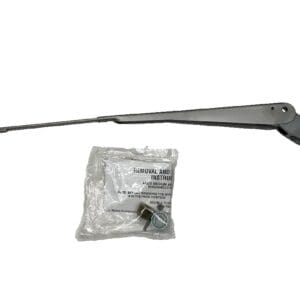 A picture of the front windshield wiper arm.