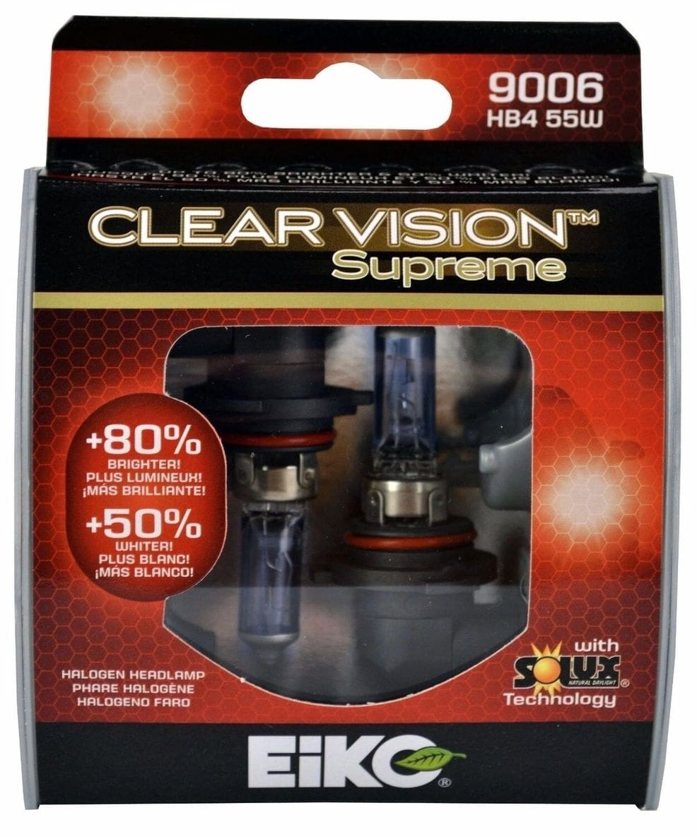 A package of fiko clear vision supreme bulbs