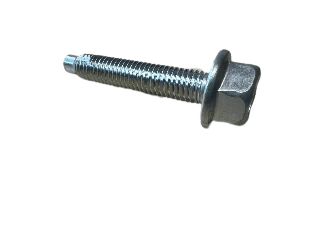 A close up of a nut and bolt