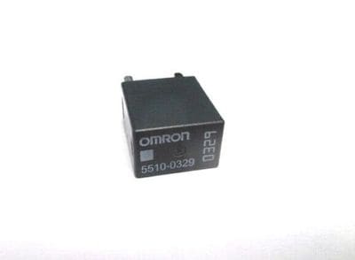 A black box with the words omron on it.