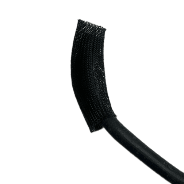 A black brush is bent to the side.