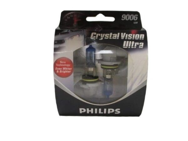 A package of philips crystal vision ultra bulbs